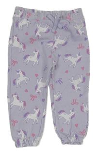 Levandulové tepláky s jednorožci zn Primark