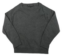 Šedý oversize svetr Next