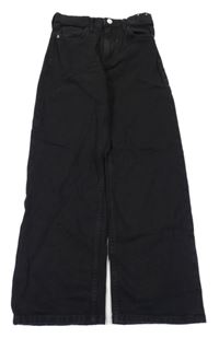 Černé wide leg rifle H&M