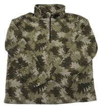 Khaki army fleecová mikina s rolákem Tog24