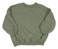 Khakišedá oversize mikina Zara