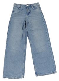 Světlemodré šisované wide leg rifle PRIMARK