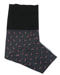 Černo-tmavošedo-růžový vzorovaný multifunkční nákrčník