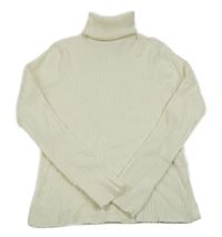 Smetanový žebrovaný úpletový rolák ZARA