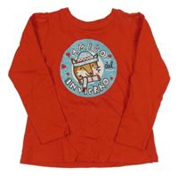 Červené triko s liškou 