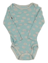 Světlemodro/šedé body s obláčky TCM