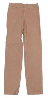 Pudrové elastické manšestráky H&M