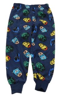 Tmavomodré plyšové pyžamové kalhoty s Avengers PRIMARK