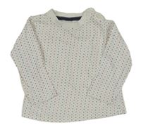 Bílé puntíkaté triko C&A