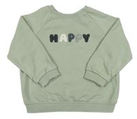 Světlekhaki mikina s nápisem Tu