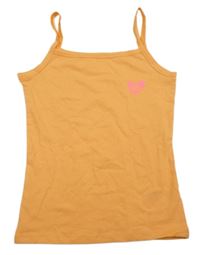 Oranžový top se srdíčkem RIVER ISLAND