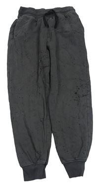 Tmavošedé skvrnité tepláky H&M