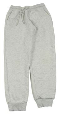 Světlešedé melírované vzorované tepláky Primark