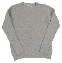 Šedý vlněný svetr Monoprix