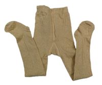 Béžové třpytivé punčocháče H&M