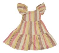 Barevné pruhované šaty Matalan