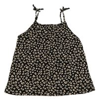 Černý vzorovaný top H&M