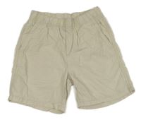 Béžové plátěné kraťasy H&M