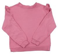 Růžová mikina s volánky H&M
