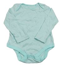 Světlemodro-bílé pruhované body F&F