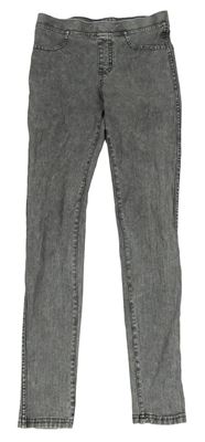 Šedé melírované džegíny H&M