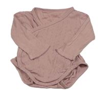Starorůžové vzorované zavinovací body H&M