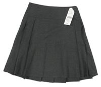 Nové - tmavošedá skládaná sukně F&F