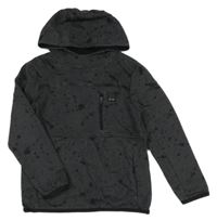 Šedo-černá flekatá mikina s kapucí George