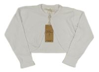 Nové - bílé propínací svetrové bolerko Next