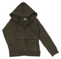 Hnědá mikina s kapucí 