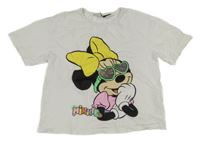 Bílé tričko s Minnie Disney
