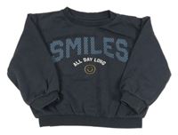 Antracitová oversize mikina s nápisem M&S