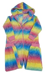 Barevná plyšová kombinéza s hvězdami a kapucí M&Co.