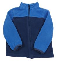 Modrá fleecová propínací mikina M&S
