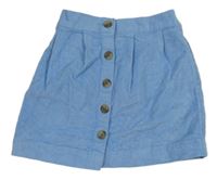 Světlemodrá manšestrová sukně 