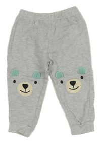 Světlešedé melírované tepláky s medvídky Impidimpi