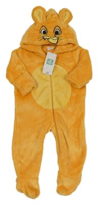 Nové - Hořčicová plyšová kombinéza s kapucí - Lví král Disney