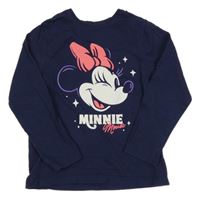Tmavomodré triko s Minnie Primark