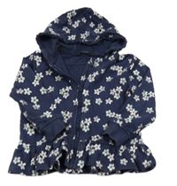 Tmavomodrá propínací mikina s kapucí George