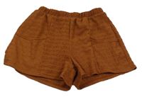 Hnědé žebrované lehké kraťasy Y.F.K.