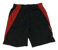 Černo-červené sportovní kraťasy Nike