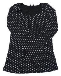 Černo-bílé puntíkaté triko H&M
