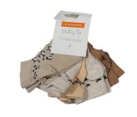 Nové - 5set - 5x Béžové ponožky s leopardím vzorem Tu