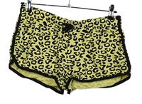 Dámské žluto-černé vzorované bavlněné kraťasy Primark 