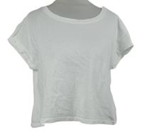 Dámské bílé crop tričko H&M