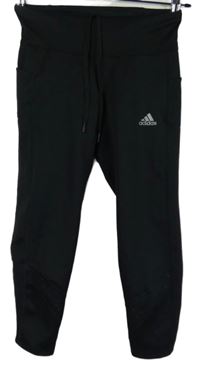 Dámské černé capri sportovní legíny Adidas 