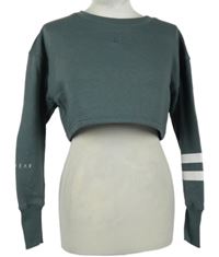 Dámská šedá crop mikina s pruhy Ryderwear 