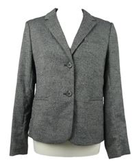 Nové - Dámské tmavošedé melírované sako H&M