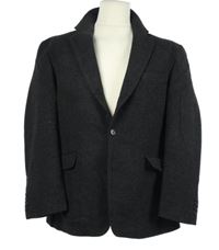 Pánské černé vlněné sako Paolo Negrato 