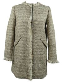 Dámský bílo-barevný vzorovaný pletený kabát Zara 